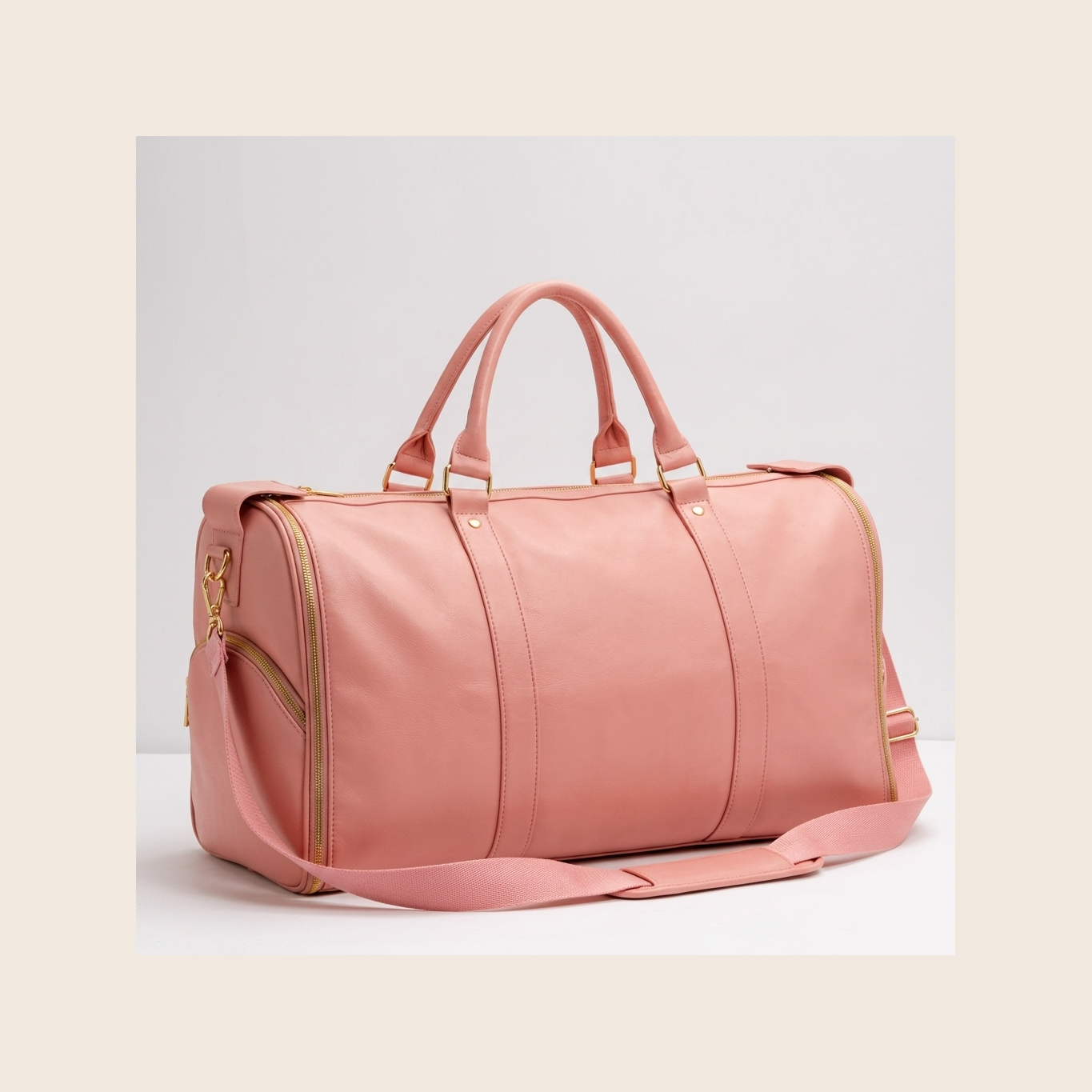 The rose pink Luhxe Travel Bag 2.0